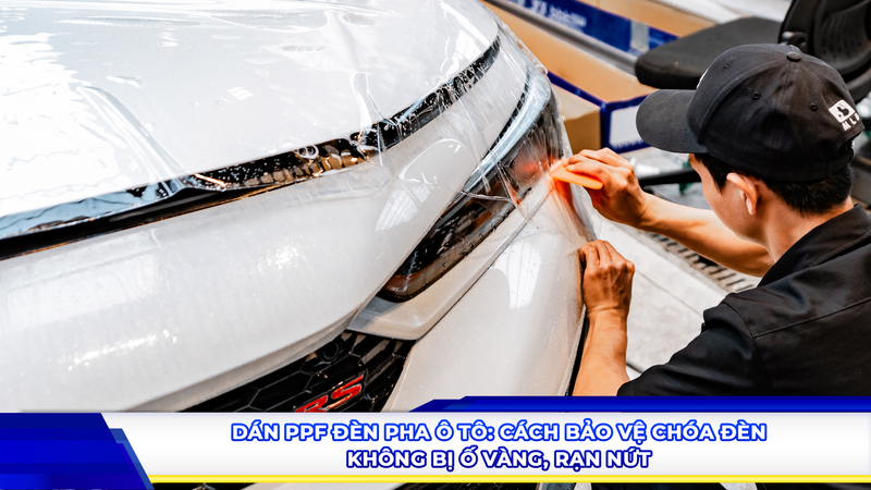 Dán PPF đèn pha ô tô: Cách bảo vệ chóa đèn không bị ố vàng, rạn nứt